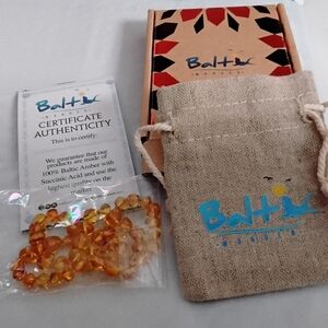 Baltic Wonder Amber Necklace 100%Certified Authentic 12.5 inches. Helps teething